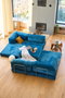 Atelier Del Sofa Kanyon - Indigo Sofá-Cama Esquinero